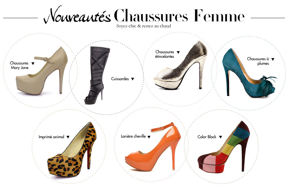 chaussure femme dessin 4404