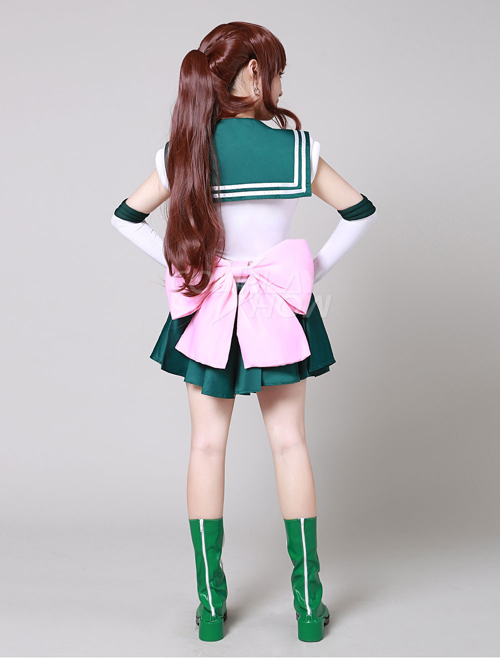 Sailor Moon Sailor Jupiter Makoto Kino Cosplay Costume