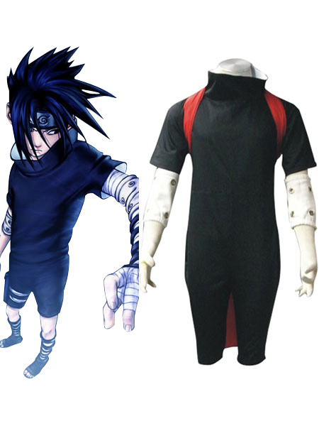 

Naruto Uchiha Sasuke Halloween Cosplay Costume, Black