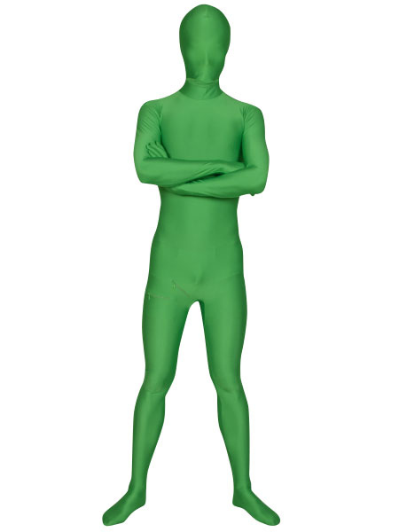 Image of Carnevale Lycra Zentai Green Men 's Suit Halloween