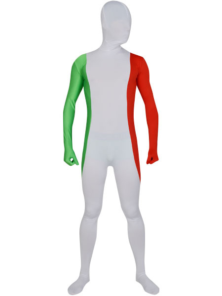 Image of Carnevale Bandiera dell'Italia Full Body Lycra Spandex Suit Zentai Costume Halloween