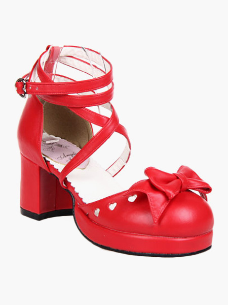 Milanoo Popular Red High Heels Womens Lolita Shoes от Milanoo WW