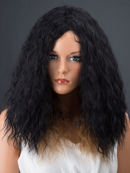 

Women's Hair Wigs Black Corkscrew Curls Synthetic Wigs