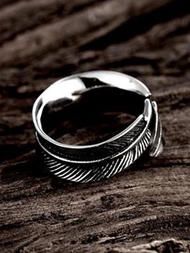 Edelstahl Ring für Herren in Silbern für Abend im schicken & modischen Style Ring от Milanoo WW