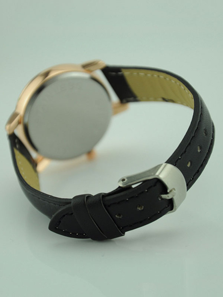 Stilvoller Armbanduhr für Damen im casualen Stil römischen Ziffern Strass Zifferblatt Leder от Milanoo WW