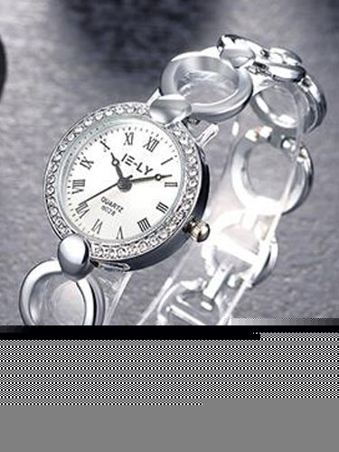 Wunderbarer Armbanduhr für Frauen im schicken & modischen Style in Silbern Modeuhr Metalllegierung от Milanoo WW