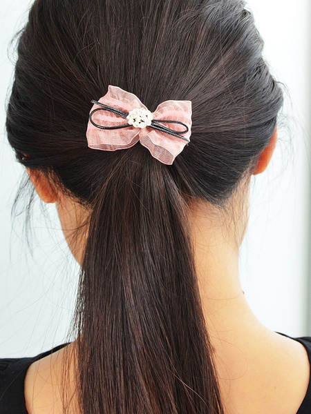 

Bow Hair Band Women's Elastic Ponytail Holder Accessories