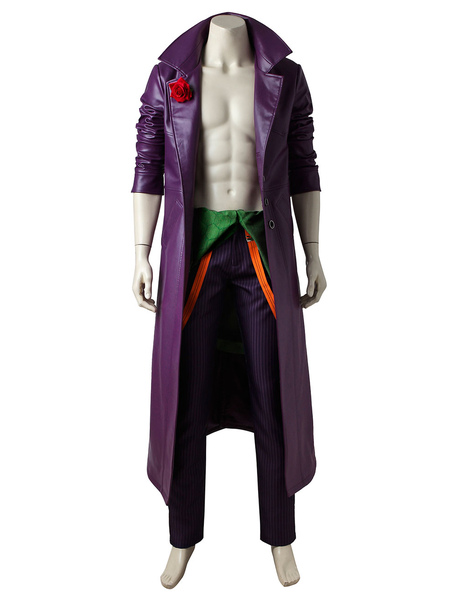 Image of Injustice 2 Video Game Joker Cosplay Costume In 5 Pieces Halloween