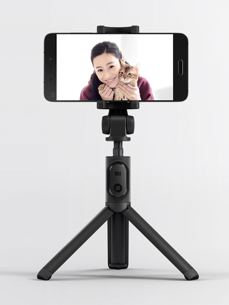 

Xiaomi Selfie Stick Bluetooth 3.0 Remote Shutter Adjustable Length Black Tripod For Smart Phones