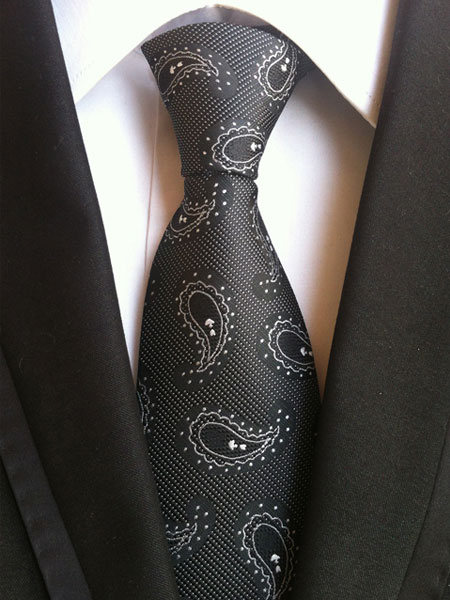 

Deep Grey Ties Jacquard Men's Neck Tie