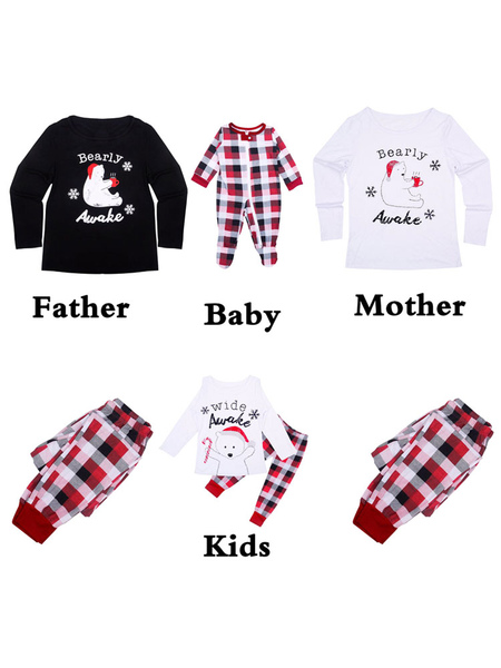 Milanoo Men's Christmas Pajamas For Family Red Pants With Top For Father Christmas Pjs от Milanoo WW