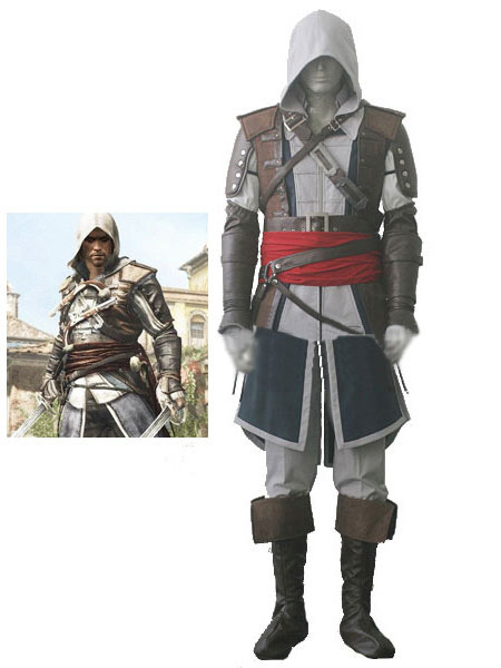 Image of Inspired By Assassin's Creed IV Black Flag Edward James Kenway Halloween Cosplay Costume