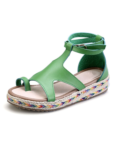 Milanoo Women's Platform Espadrille Flat Sandals