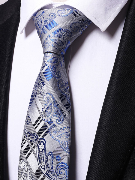 Image of Men Dress Tie Paisley Jacquard Neck Tie
