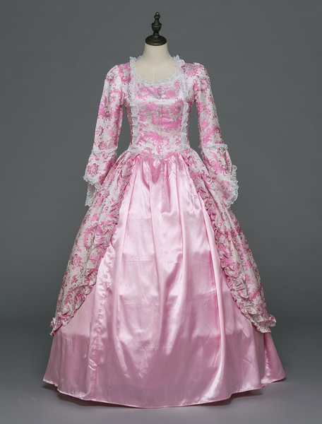 robe médiévale victorienne rococo opéra marie antoinette femmes vintage costume déguisements halloween robes de bal
