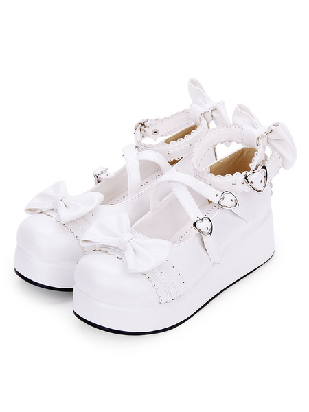 Image of Dolci scarpe Lolita Pieghevole con fibbia con cinghie e Lolita Calzature