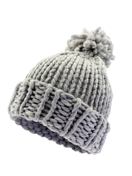Image of Men Bobble Hat Pom Pom Chunky Knit Winter Beanie