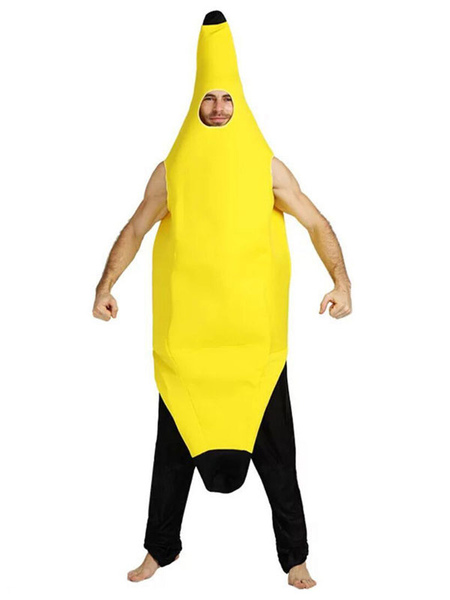 Image of Costumi di frutta divertenti per adulti unisex di Banana in costume di Halloween