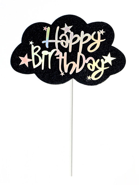 Image of Cake Toppers Cards Happy Birthday Party Decorations Halloween