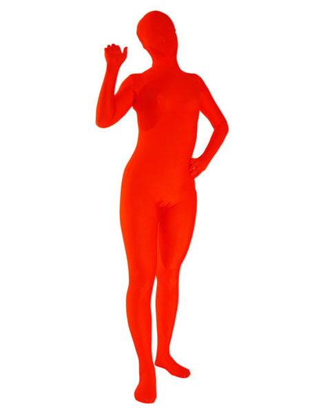 Milanoo Halloween Morph Suit Red Lycra Spandex Zentai Suit
