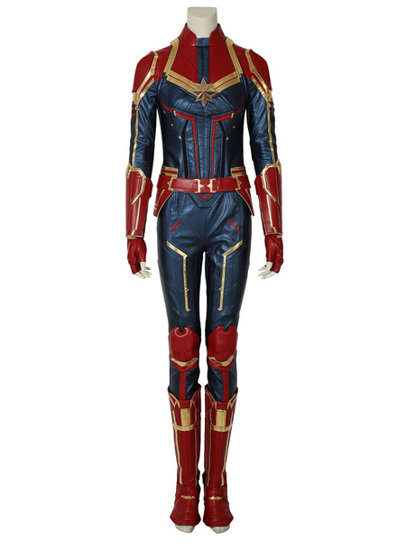 Image of Captain Marvel Ms Marvel Carol Danvers Halloween Cosplay Costume