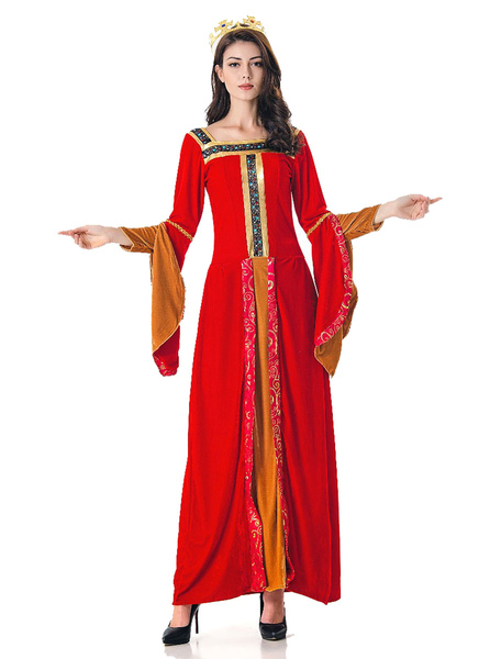 Image of Carnevale Maxi vestiti esotici di velluto di retro donne del costume di Costume Halloween