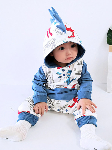 Milanoo Kigurumi Onesie Pajamas Dinosaur Toddler Cotton Winter Sleepwear Mascot Animal Halloween one