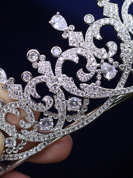 Milanoo Headpieces Wedding Accessory Crown Headwear Diamond Bridal Hair Accessories
