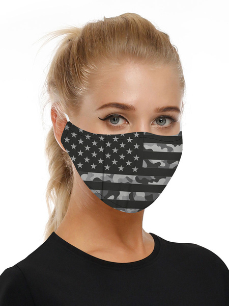 Image of Costume Accessories Mask Camo 4th Of July Print