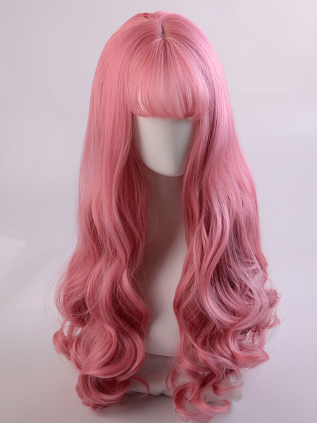 Milanoo Long Lolita Wig Heat Resistant Fiber Curly Lolita Hair Wigs