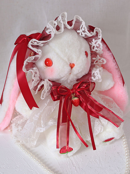 Milanoo Sweet Lolita Bag Bunny Lace Pearls Bow Shoulder Bag