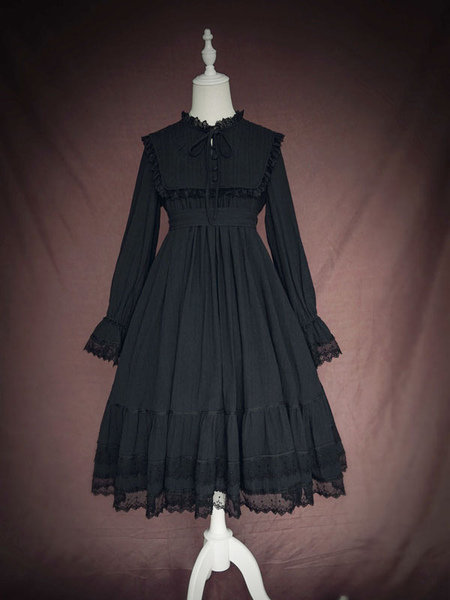 Classic Lolita OP Dress Ruffles Long Sleeves Lolita One Piece Dresses