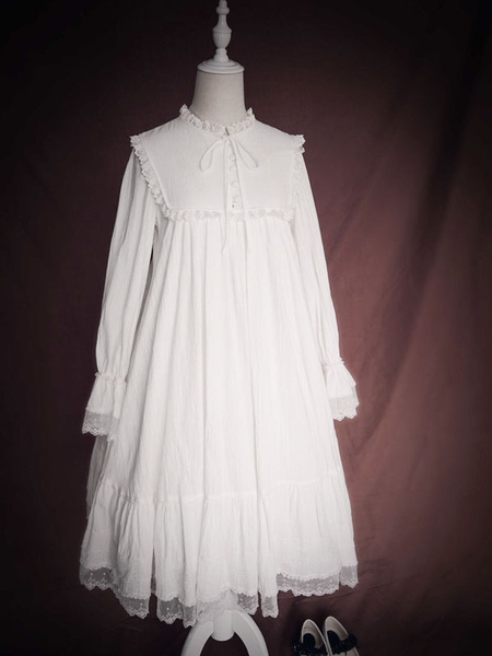 Classic Lolita OP Dress Ruffles Long Sleeves Lolita One Piece Dresses