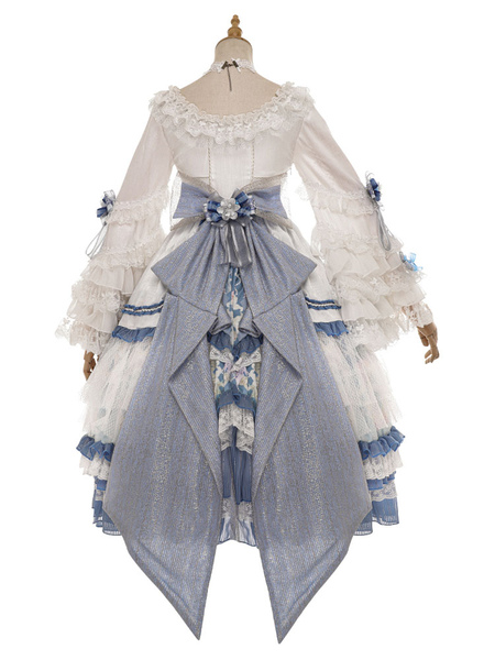 Classic Lolita OP Dress Vivian BowsÂ ruffles Lolita One Piece Dresses With Bonnet