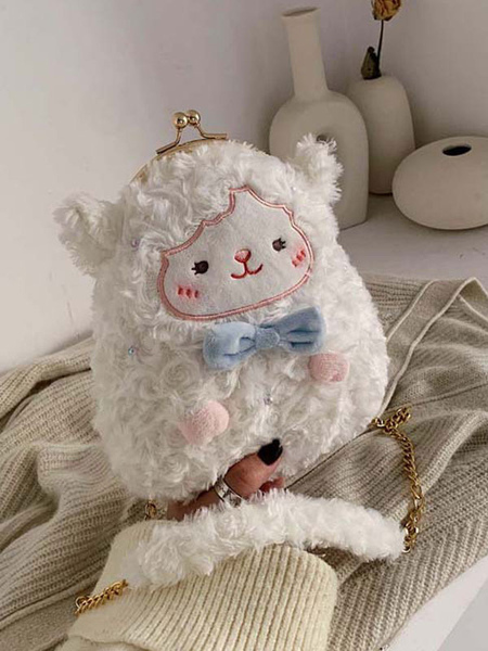 Image of Borsa a tracolla Sweet Lolita White Sheep Cross Body Bag