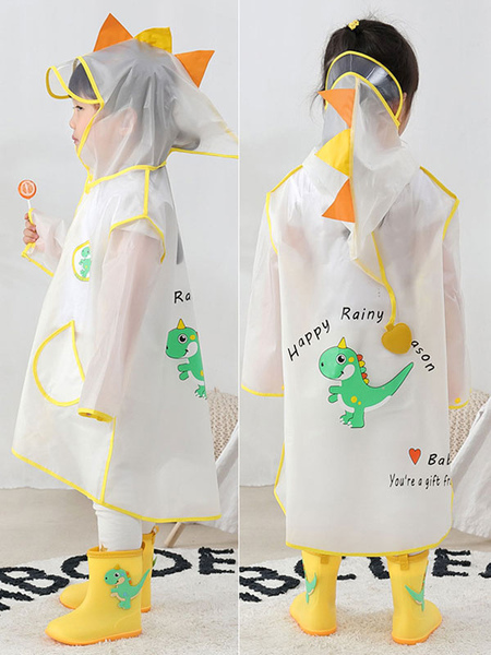 Image of Costume cosplay di Halloween per dinosauro poncho pioggia per bambini