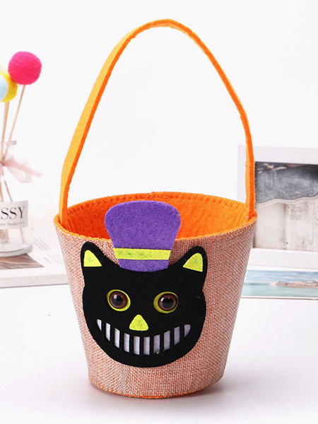 Image of Borsa a secchiello per gatti di Halloween Dolcetto o scherzetto