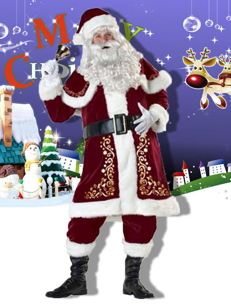 Milanoo Christmas Santa Clause Outfit