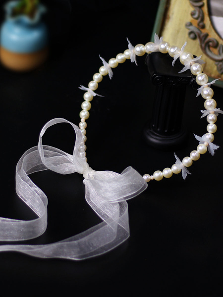 

Milanoo Headpieces Wedding Obi Headwear Bridal Hair Accessories, White