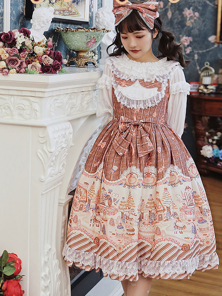 Milanoo Sweet Fairytale Lolita JSK Dress Infanta Pink Lolita Jumper Skirts