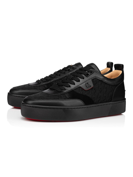 Milanoo Men\'s Black Low Top Sneakers Lace Up Skateboard Shoes