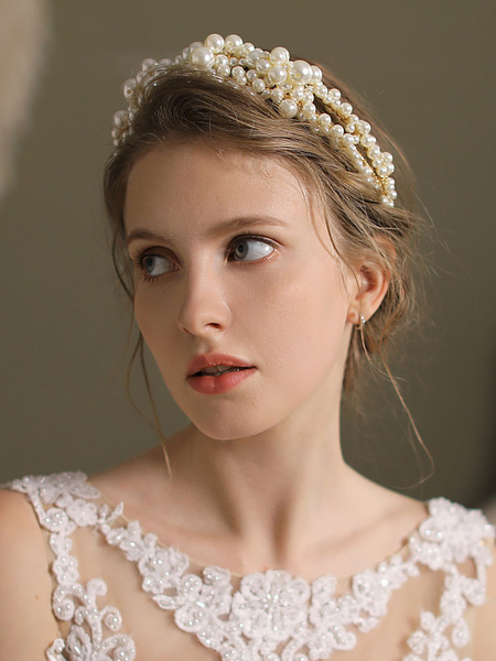 Milanoo Pearl Wedding Headpiece Headwear Bridal Hair Accessories