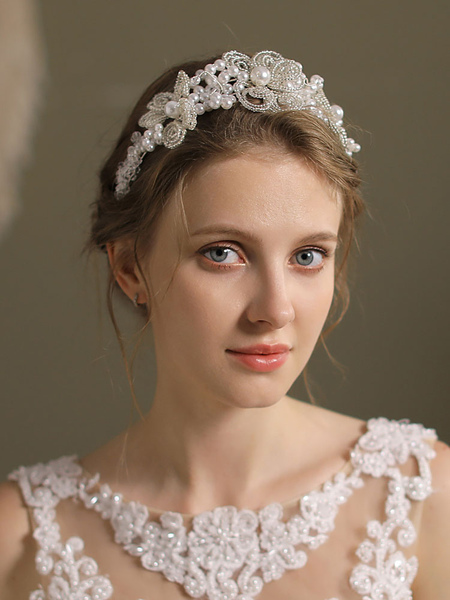Milanoo Pearl Headpiece Wedding Accessory Hair Accessories For Bridal