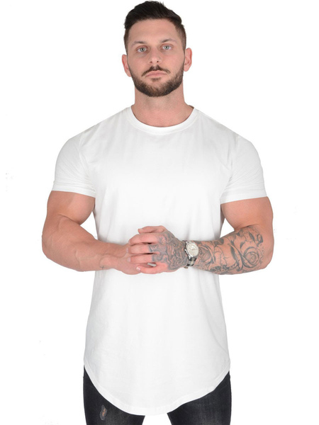 Milanoo T-shirts Casual Jewel Neck Short Sleeves