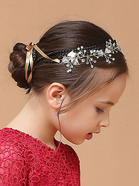 

Milanoo Flower Girl Headpieces Blond Headwear Metal Kids Hair Accessories
