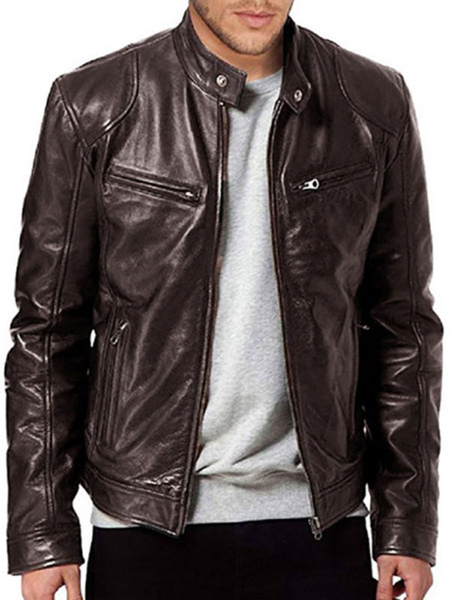 Men’s Jackets & Coats Mens Jacket Men’s Jackets Chic Deep Brown Black Amazing