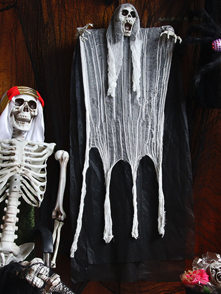 Image of Decorazioni da parete per Halloween Decorazioni da parete con scheletro umano in fibra di poliestere bianca