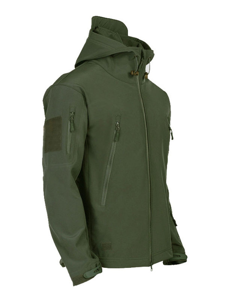 Milanoo Men's Jackets & Coats Men's Jacket Men's Jackets Casual Black Hunter Green Amazing