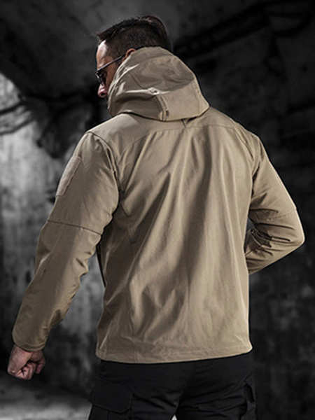 Milanoo Jacket For Men Zipper Polyester Modern