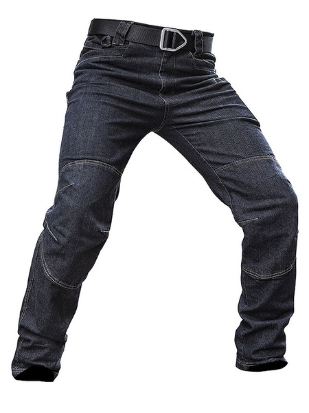 Men’s Jeans Jeans For Men Casual Zipper Straight Deep Blue Deep Blue